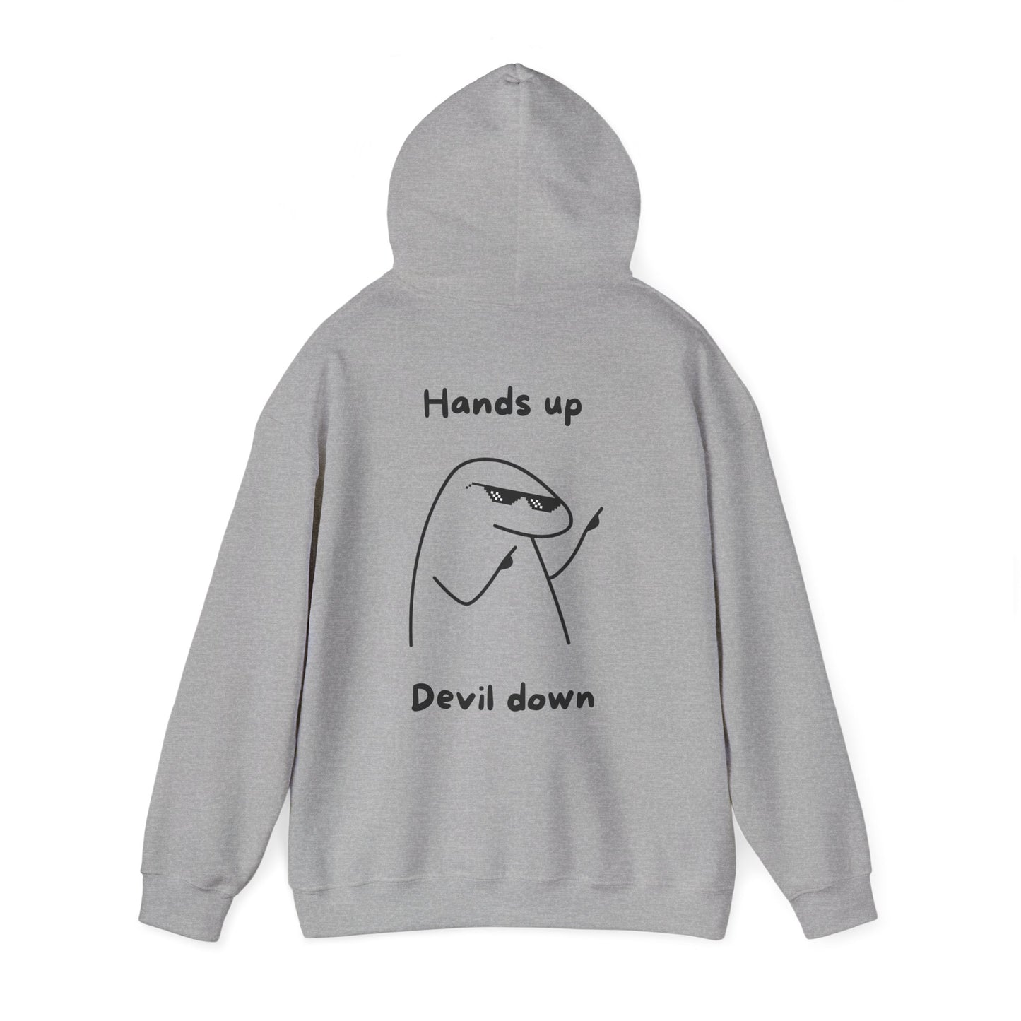 "Hands Up - Devil Down" Backprint Hoodie