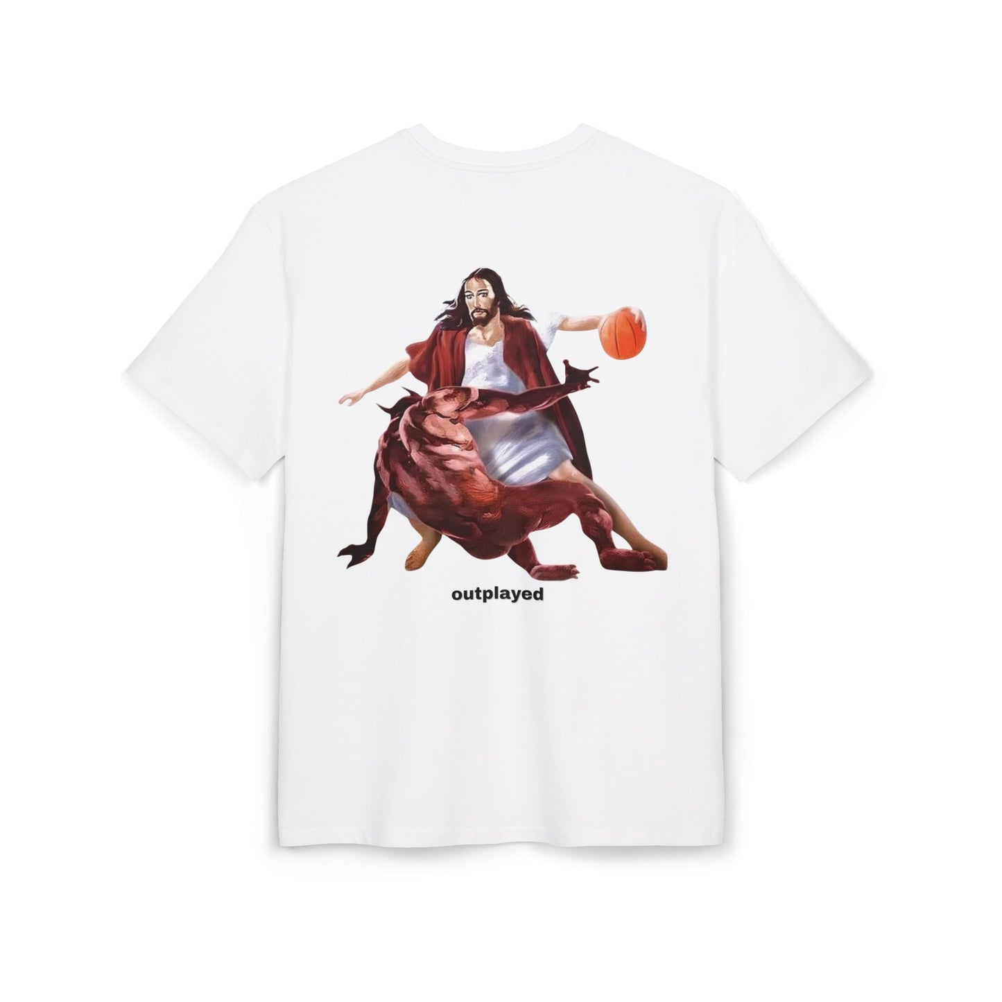 Outplayed Unisex Graphic Backprint T-Shirt
