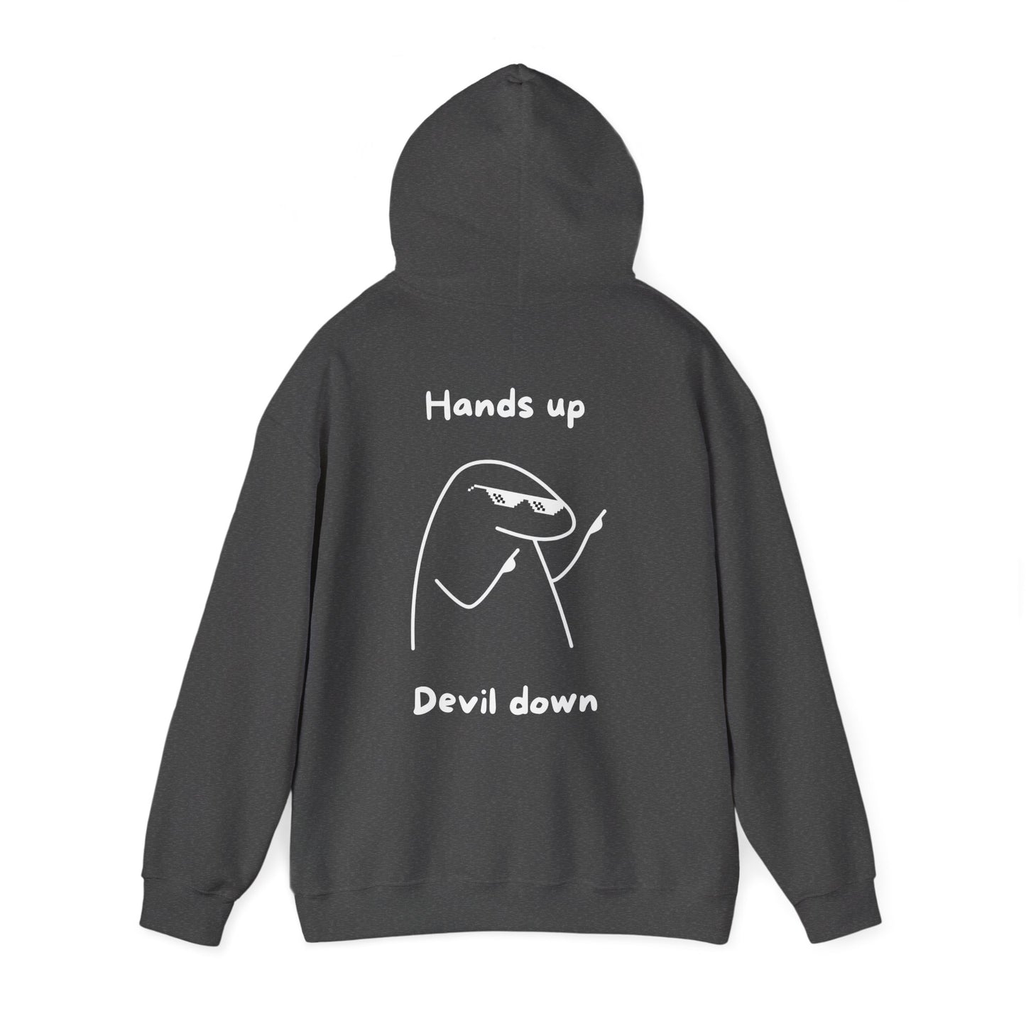 "Hands Up - Devil Down" Backprint Hoodie