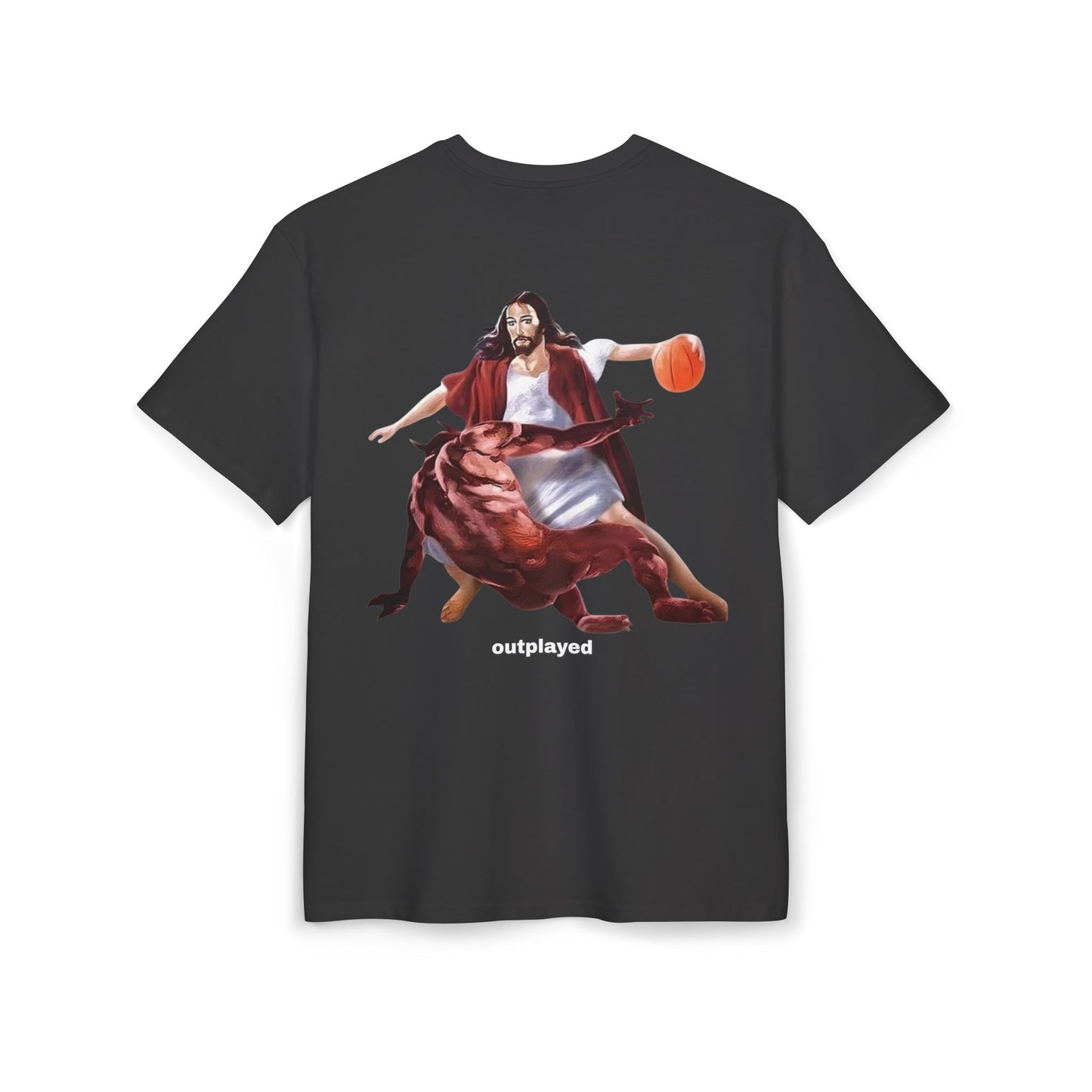 Outplayed Unisex Graphic Backprint T-Shirt