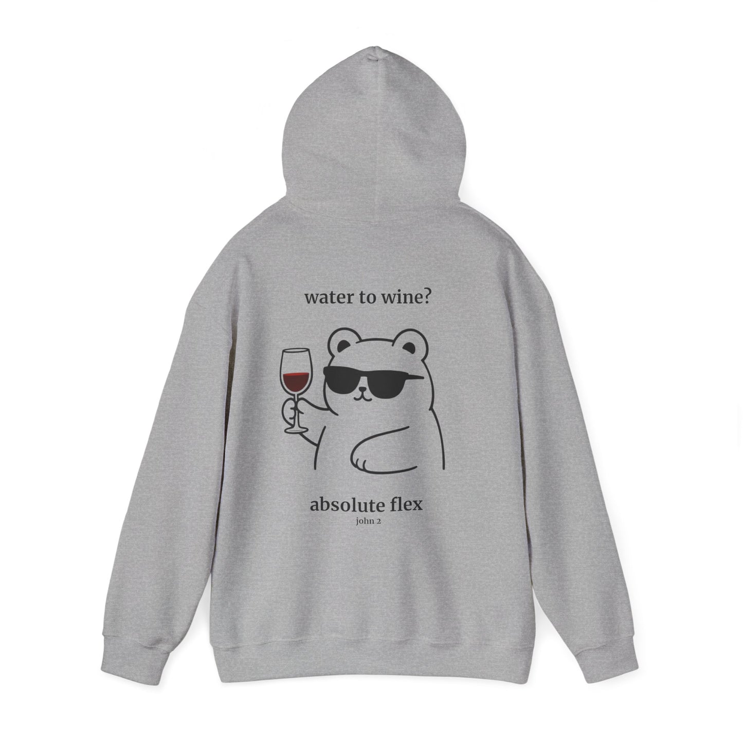 "Water to Wine" Backprint Hoodie