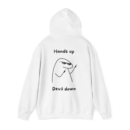 "Hands Up - Devil Down" Backprint Hoodie